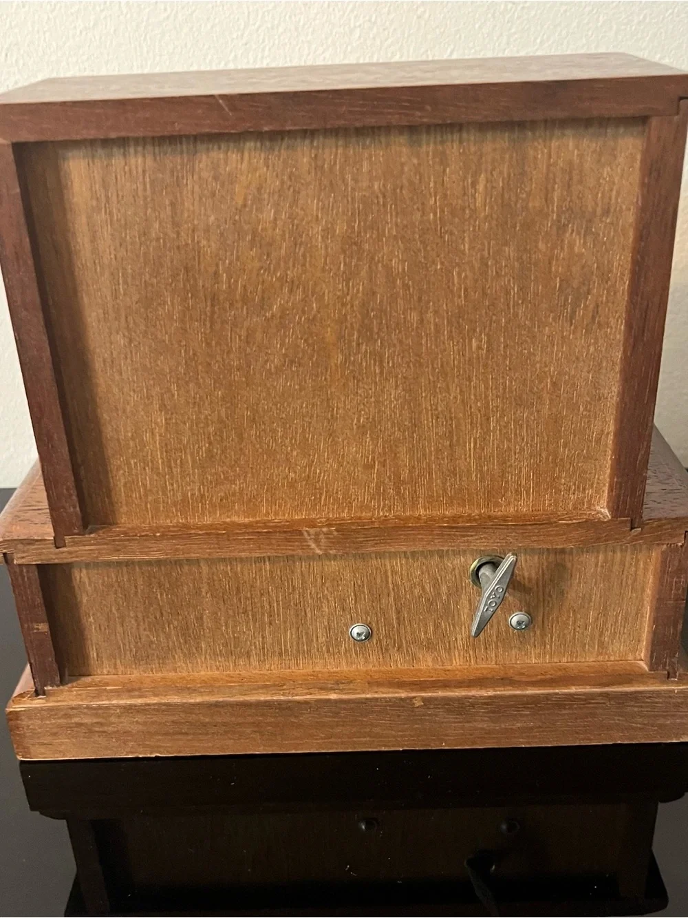 Vintage Toyo Wooden Musical Jewelry Box Made in Japan